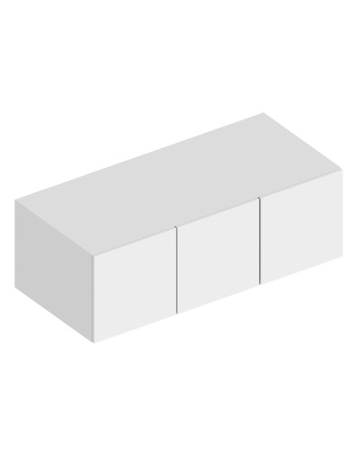 МС "Альте" Антресоль 3-ств 1200х550х400 Белый лофт, Велес