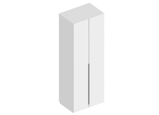 МС "Альте" Шкаф 2-ств 800х550х2200 Белый лофт, Велес