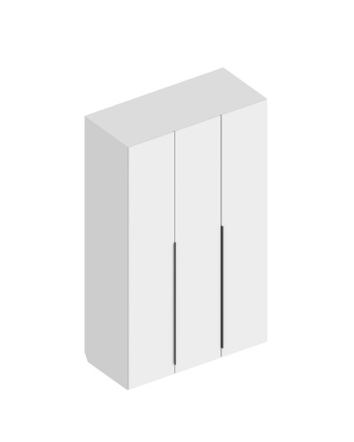 МС "Альте" Шкаф 3-ств 1200х550х2000 Белый лофт, Велес