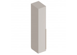 МС "Альте" Пенал 1-ств с полками (штанга в комплекте) 400х550х2200 Тефия