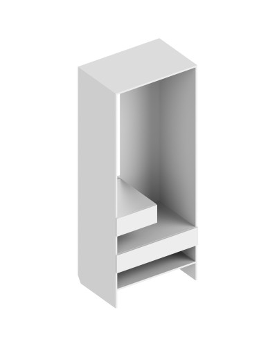 МС "Альте" Прихожая 800х550х2000 Белый лофт, Велес