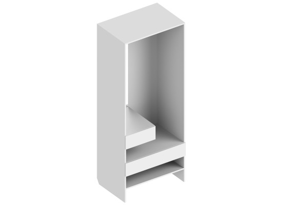 МС "Альте" Прихожая 800х550х2000 Белый лофт, Велес