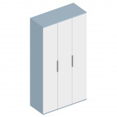 МС "Бриз" Шкаф 3-ств 1200х520х2300 Дасти грин/Белый лофт
