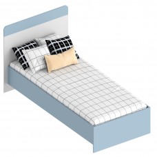 МС "Бриз" Кровать 0,9 (футорка 10) 1052х2032х1020 Дасти грин/Белый лофт