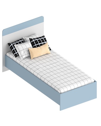 МС "Бриз" Кровать 0,9 (футорка 10) 1052х2032х1020 Дасти грин/Белый лофт, Велес