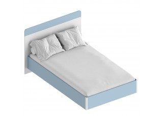 МС "Бриз" Кровать 1,2 (футорка 10) 1362х2049х1020 Дасти грин/Белый лофт