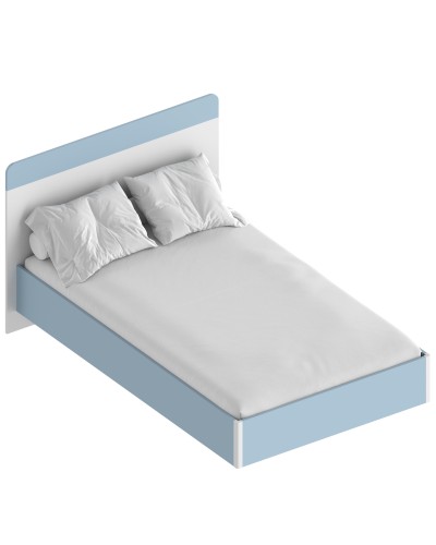 МС "Бриз" Кровать 1,2 (футорка 10) 1362х2049х1020 Дасти грин/Белый лофт, Велес