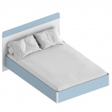 МС "Бриз" Кровать 1,4 (футорка 10) 1562х2049х1020 Дасти грин/Белый лофт