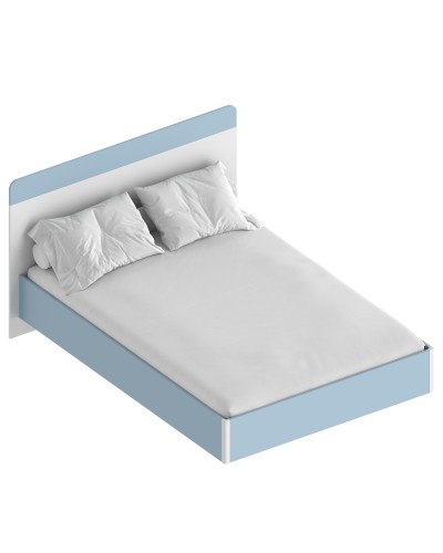 МС "Бриз" Кровать 1,4 (футорка 10) 1562х2049х1020 Дасти грин/Белый лофт, Велес