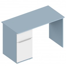 МС "Бриз" Стол письменный ЛЕВЫЙ/ПРАВЫЙ 1200х600х760 Дасти грин/Белый лофт