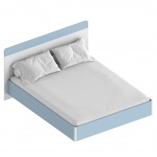 МС "Бриз" Кровать 1,6 (футорка 10) 1762х2049х1020 Дасти грин/Белый лофт