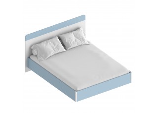 МС "Бриз" Кровать 1,6 (футорка 10) 1762х2049х1020 Дасти грин/Белый лофт