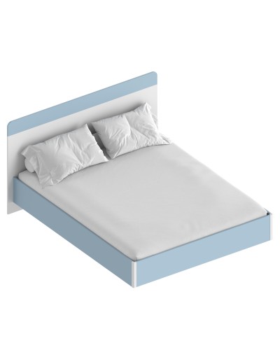 МС "Бриз" Кровать 1,6 (футорка 10) 1762х2049х1020 Дасти грин/Белый лофт, Велес