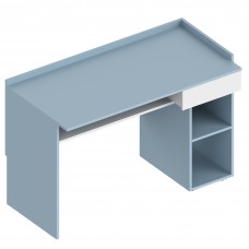 МС "Бриз" Стол письменный с ящиком 1200х600х800 Дасти грин/Белый лофт