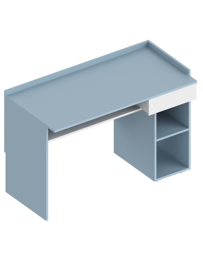 МС "Бриз" Стол письменный с ящиком 1200х600х800 Дасти грин/Белый лофт, Велес