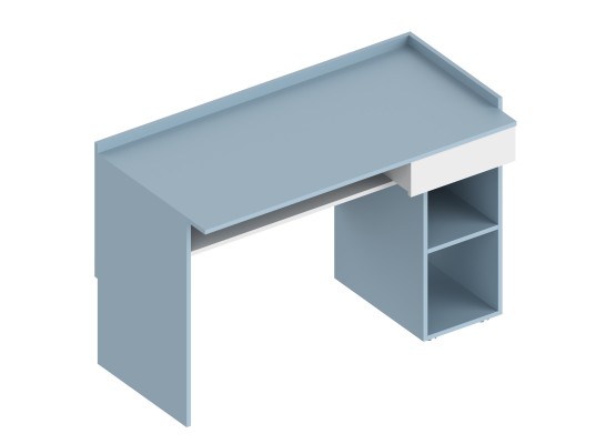 МС "Бриз" Стол письменный с ящиком 1200х600х800 Дасти грин/Белый лофт, Велес