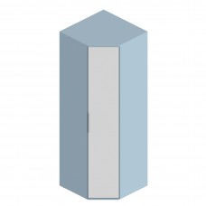 МС "Бриз" Шкаф угловой 800х800х2300 Дасти грин/Белый лофт