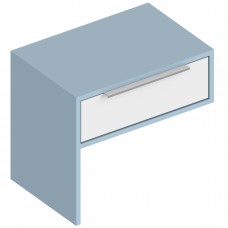 МС "Бриз" Тумба прикроватная 500х340х450 Дасти грин/Белый лофт