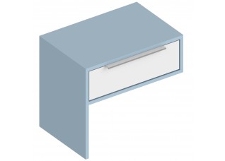 МС "Бриз" Тумба прикроватная 500х340х450 Дасти грин/Белый лофт