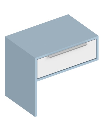 МС "Бриз" Тумба прикроватная 500х340х450 Дасти грин/Белый лофт, Велес