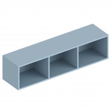 МС "Бриз" Полка настенная открытая 1200х300х300 Дасти грин