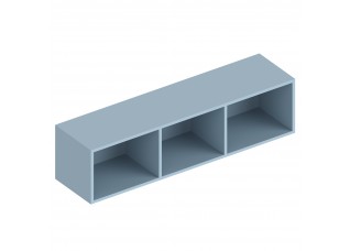 МС "Бриз" Полка настенная открытая 1200х300х300 Дасти грин