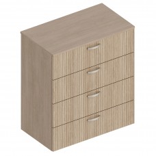 МС "Ева" Комод с 4 ящиками 800х460х920 Тира/Кадена вуд