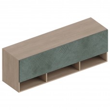 МС "Ева" Шкаф настенный 1-ств 1500х420х520 Тира/Палм грин