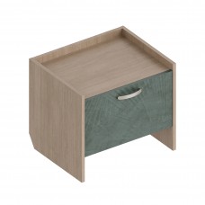 МС "Ева" Тумба прикроватная 500х400х440 Тира/Палм грин