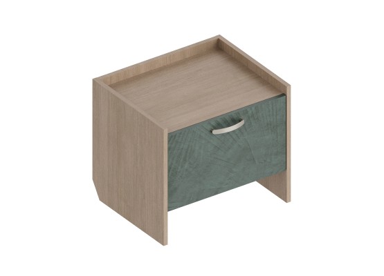 МС "Ева" Тумба прикроватная 500х400х440 Тира/Палм грин, Велес