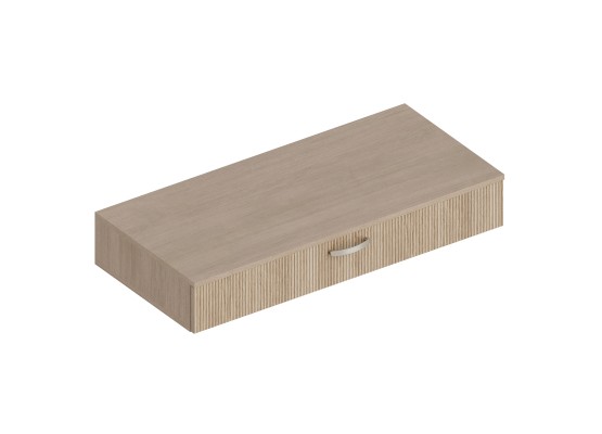 МС "Ева" Консоль с ящиком 800х460х160 Тира/Палм грин, Велес