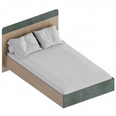 МС "Ева" Кровать 1,2 (футорка 10) 1362х2049х1020 Тира/Кадена вуд/Палм грин