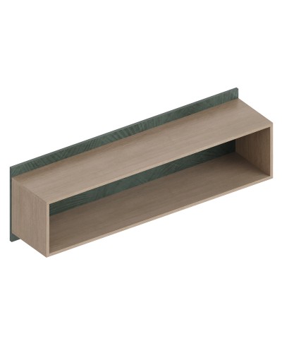 МС "Ева" Полка настенная 1300х300х400 Тира/Палм грин, Велес