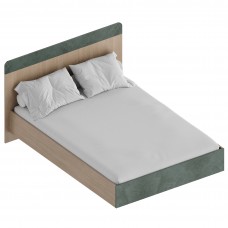 МС "Ева" Кровать 1,4 (футорка 10) 1562х2049х1020 Тира/Кадена вуд/Палм грин