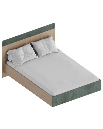 МС "Ева" Кровать 1,4 (футорка 10) 1562х2049х1020 Тира/Кадена вуд/Палм грин, Велес