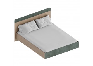 МС "Ева" Кровать 1,6 (футорка 10) 1762х2049х1020 Тира/Кадена вуд/Палм грин
