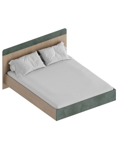 МС "Ева" Кровать 1,6 (футорка 10) 1762х2049х1020 Тира/Кадена вуд/Палм грин, Велес