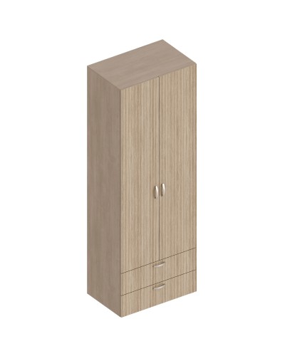 МС "Ева" Шкаф 2-ств с 2 ящиками 800х520х2300 Тира/Кадена вуд, Велес