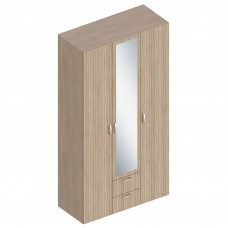 МС "Ева" Шкаф 3-ств с 2 ящиками 1200х520х2300 Тира/Кадена вуд