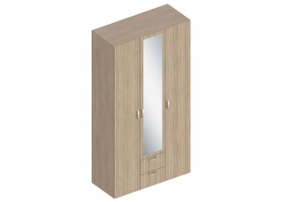 МС "Ева" Шкаф 3-ств с 2 ящиками 1200х520х2300 Тира/Кадена вуд