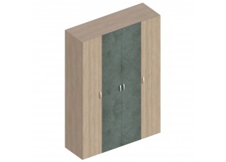 МС "Ева" Шкаф 4-ств для одежды 1600х520х2300 Тира/Кадена вуд/Палм грин