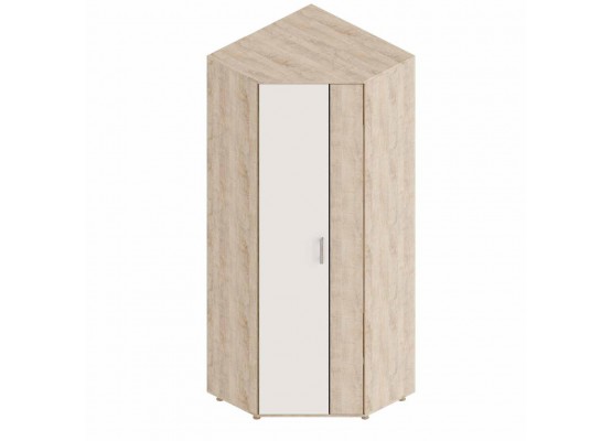 Шкаф угловой «Граф» 800х800х2145 Дуб Баррик/Перламутр, Велес