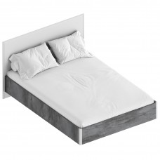 МС "Лео 2" Кровать 1,4 (футорка 10) 1506х2049х970 Айрон рок/Фрезеровка