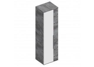 МС "Лео 2" Шкаф 2-ств с полками (штанга в комплекте) 600х500х2100 Айрон рок/Фрезеровка