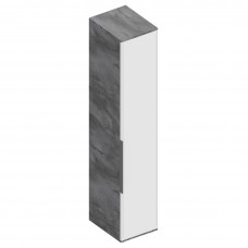 МС "Лео 2" Пенал 1-ств с полками (штанга в комплекте) 400х500х2100 Айрон рок/Фрезеровка