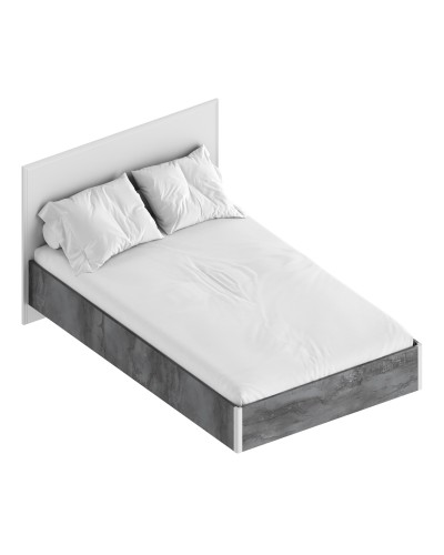 МС "Лео 2" Кровать 1,2 (футорка 10) 1306х2049х970 Айрон рок/Фрезеровка, Велес