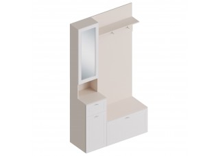 МС "Лорэн" Прихожая Компакт ЛЕВЫЙ/ПРАВЫЙ 1200х450х2200 Тефия