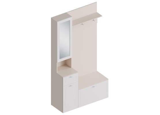 МС "Лорэн" Прихожая Компакт ЛЕВЫЙ/ПРАВЫЙ 1200х450х2200 Тефия, Велес