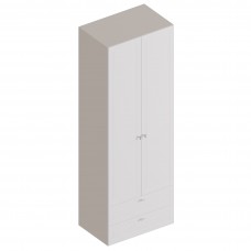 МС "Лорэн" Шкаф 2-ств с 2 ящиками 800х520х2300 Тефия