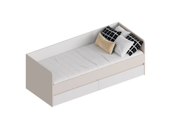 МС "Лорэн" Кровать с 2 ящиками (футорка 10) 832х2032х720 Тефия, Велес